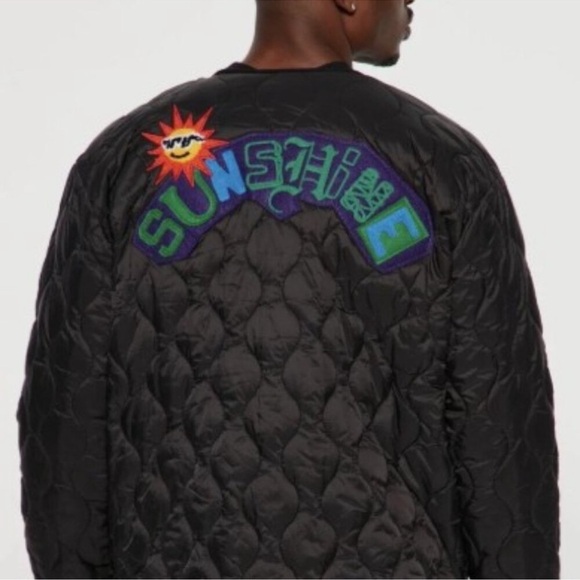 Men’s First Row Quilted Floral Jacket - SZ XL - Picture 3 of 11